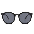 Fashion Oval Sunglasses for Women UV Protection Travel Beach Eyewear Black