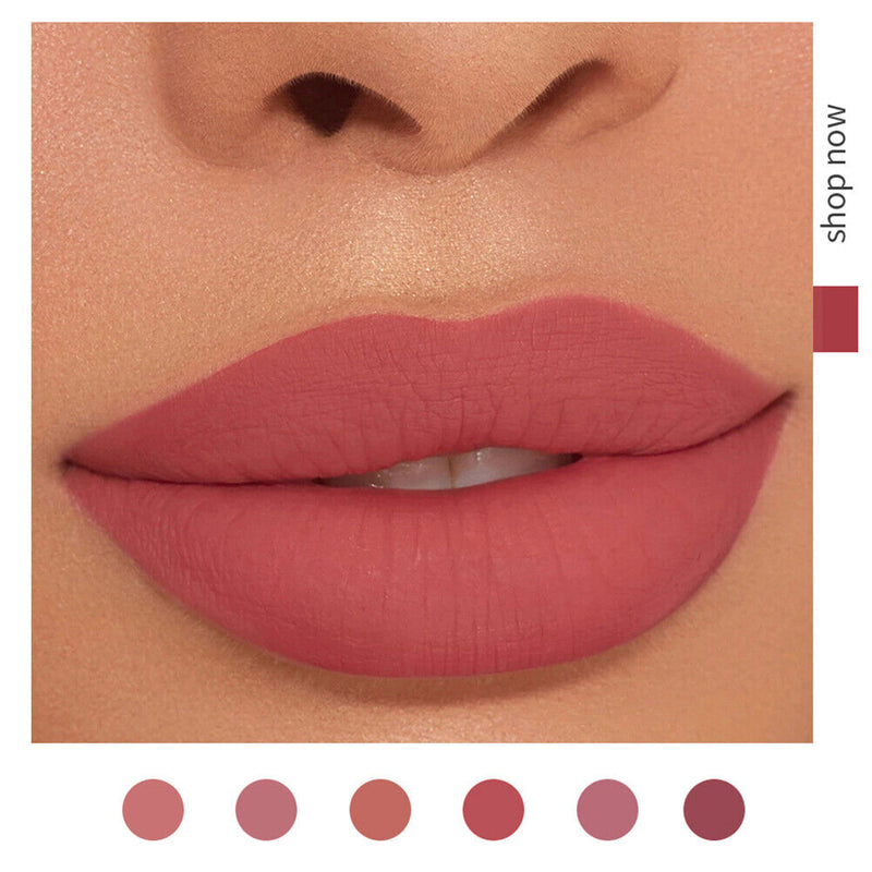 6pcs/set Mat Liquid Lipstick Waterproof Long Lasting Professional Lip Gloss