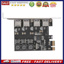 SSU U3V04S+ 4 Port USB 3.0 PCIe Expansion Card PCI Express USB Hub Adapter