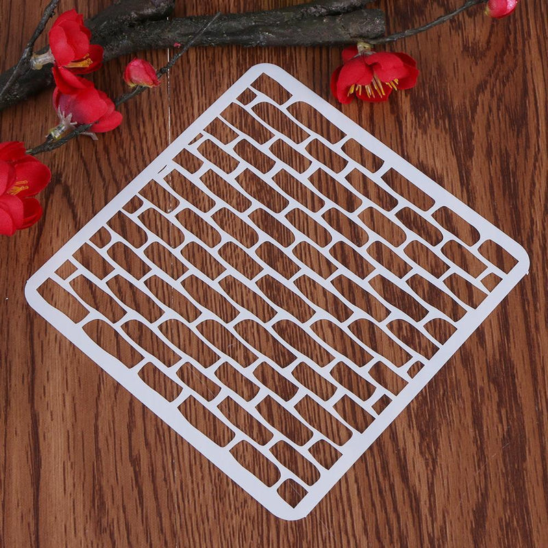 Handmade DIY Coffee Stencils Template Strew Pad Duster Spray(18 Bricks)