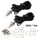 2x NTC 10K Thermistor Temperature Sensor Thread Probe Cable 2m Newly