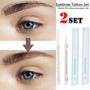 White Brow Pencil Tattoo Marker Eyebrow Surgical Skin Marker Pen Tattoo