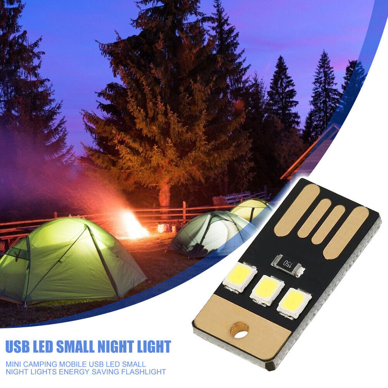Camping Portable Mini LED Lights Energy Saving Rechargeable Lamp (5pcs) Newly
