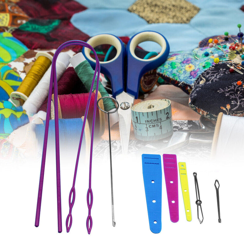 9pcs Household Sewing Tool Sets Threader Crochet Hook Neddlework DIY Tools Newly