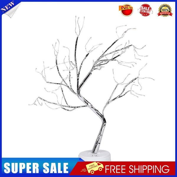 Fire Tree LED Table Lamp Copper Wire Fairy Night Light (108 LED Warm White)
