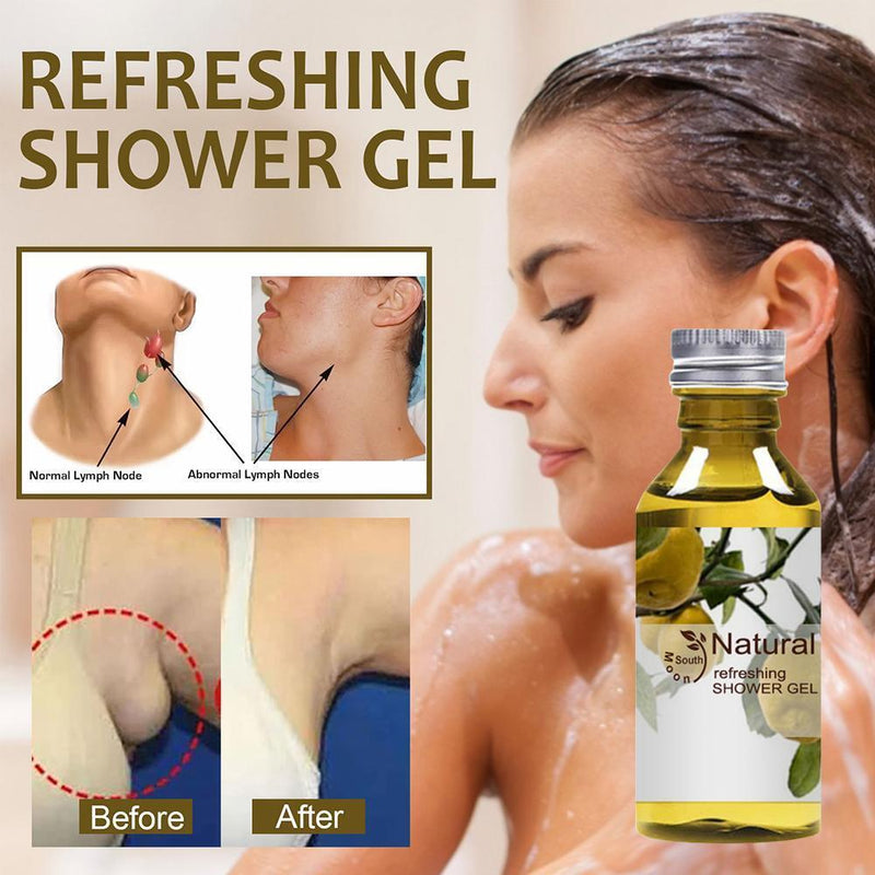 10ml Shower Gel Ginger Body Wash Moisturizing Removes Lymph (Box Storage)