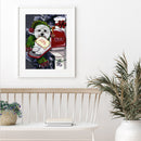 5D DIY Diamond Painting Christmas Puppy Full Drill Rhinestone Mosaic Art Pict