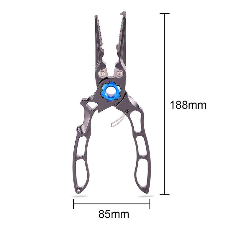Outdoor Fishing Pliers Tongs Fish Hook Remover Braid Line Cutter Scissors Newly