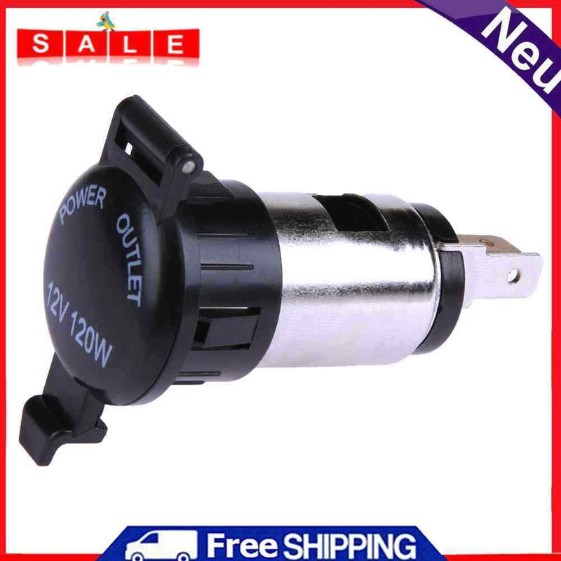 12V Waterproof Car Car Cigarette Lighter Power Plug Outlet for Motorcycle B
