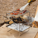 Outdoor Portable Ultra-Light Detachable Stainless Steel Folding Barbecue Grill