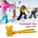 Winter Bear Shaped Snowball Maker Clip Snowball Fight Tool Play Fun Sports