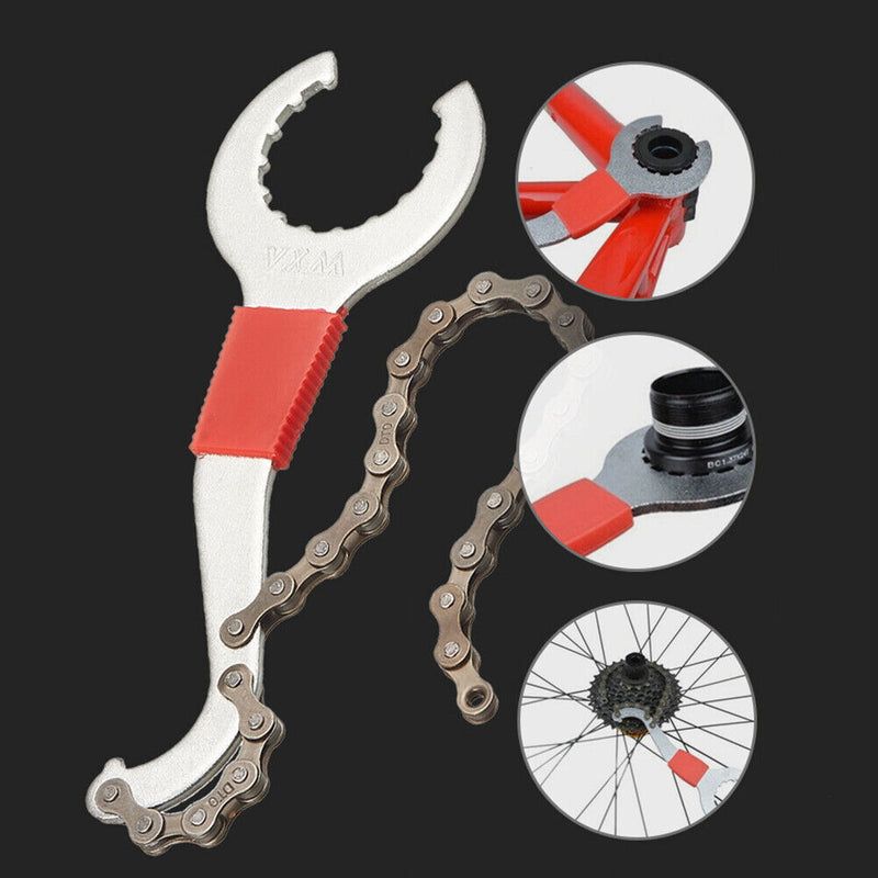 VXM 3 in 1 MTB Bike Cassette Freewheel Chain Repair Wrench Bicycle Tools Newly