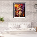 5D Diamond Painting Kit Pumpkin Bear Full Round Drill DIY Crafts Mosaic Pic