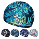 Swimming Caps Women Men Waterproof Ear Protection Swim Hat (Retro Green)