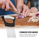 Stainless Steel Onion Fork Pine Meat Tomatoes Cutting Safe Auxiliary Holder Kitchens