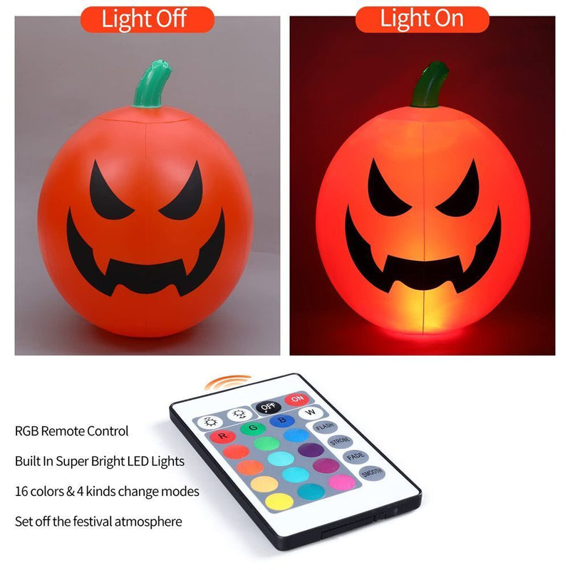 Yard Halloween Inflatables Pumpkin RGB LED Lights For Holiday Party Yard Garden