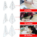 Art Ruler Squedge Transparent Quilting Sew Patchwork Ruler (45 12 in) Newly
