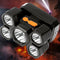 Portable 5 LED Waterproof 500LM Flashlight Headlight for Riding Running Headlamp