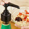 Syrup Vinegar Bottle Pressure Nozzle Household Oyster Sauce Pump (Black)