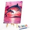 Oil Paint by Numbers Dolphins DIY Picture Drawing Artwork Wall Craft Gifts Kit