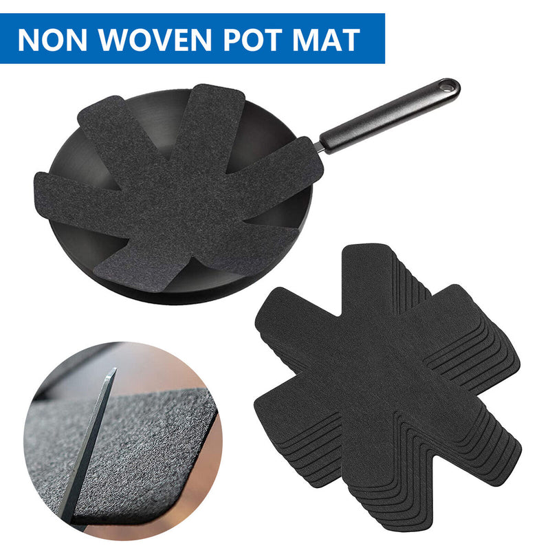 Pan Pot Protectors - Polyester Prevent Scratching Pot Separator for Glass Pan