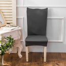 4 x Thin, Elastic Chair Covers, Banquet Seat Cases, Chair Wrap Decor, Grey