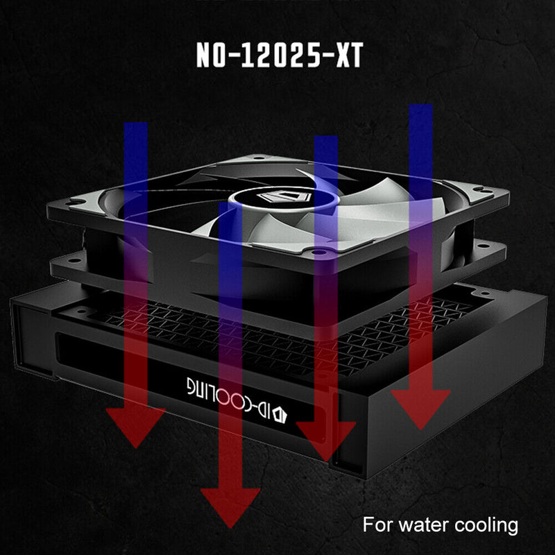 ID-COOLING NO-12025-XT DC 12V 1800RPM CPU Cooler Hydraulic Bearing Radiator Fan