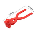 Dinosaur Snowball Maker Clip Outdoor Winter Snow Sand Mold Fun Toys (Red) Newly
