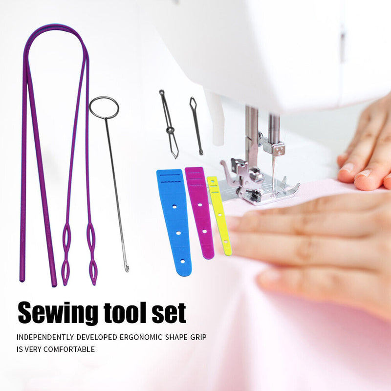 9pcs Household Sewing Tool Sets Threader Crochet Hook Neddlework DIY Tools Newly