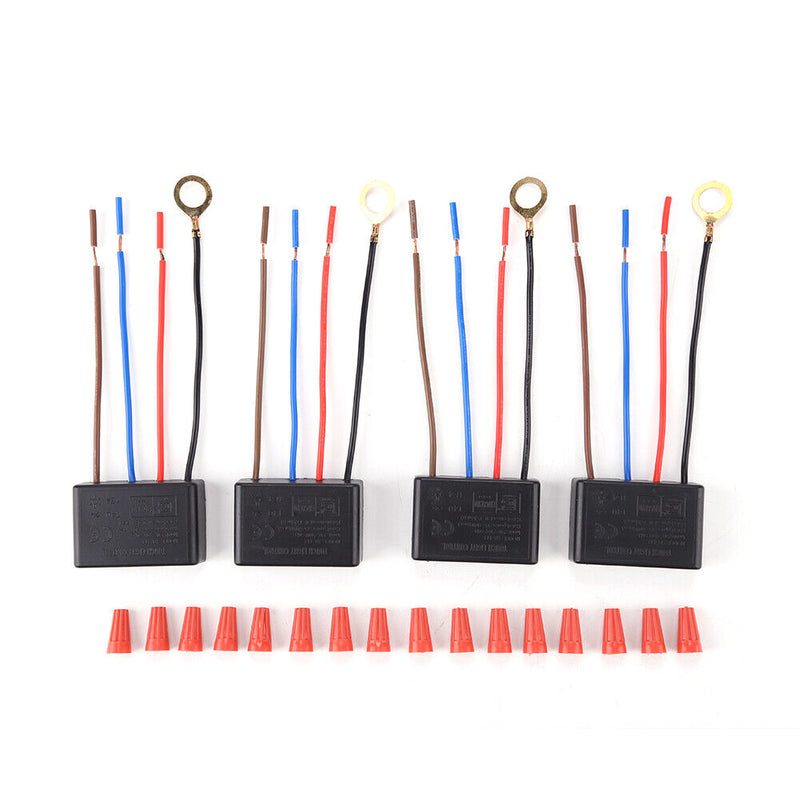 4pcs 3-Way Table Lamp Touch Sensor Dimmer with Screw Lock Bulb Module