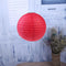 4 inch Round Chinese Paper Lantern DIY Paper Ball Lamp Party Decor (Red) Newly