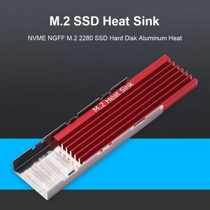 M.2 SSD Heat Sink Heatsink NVME NGFF M.2 2280 SSD Hard Disk Aluminum Heat Newly