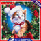 Christmas Cat Oil Paint By Numbers Kits Canvas DIY Picture Hand Painted Wall Art