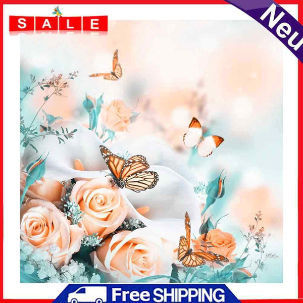 5D DIY Full Drill Diamond Painting Flower Cross Stitch Embroidery Mosaic Craft K