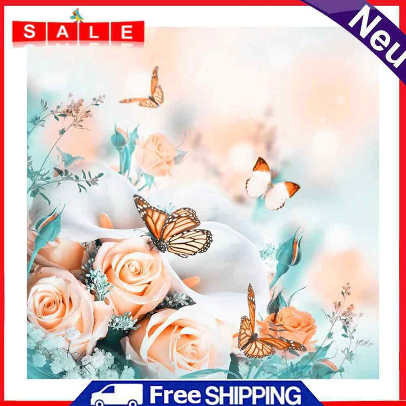 5D DIY Full Drill Diamond Painting Flower Cross Stitch Embroidery Mosaic Craft K