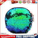 Multi Sequins Coin Wallet Women Change Purse Girl Round Clutch Bags (Green)