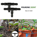 250pcs Watering Fittings Kit Irrigation Barbed Connector with Elbow Tee Coupling