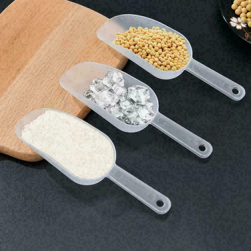 1*Multifunctional Frosted Plastic Ice Measuring Scoop Tools W0E4 C4L1 Y4E8