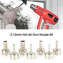 3-12mm Hot Air Gun Nozzle Kit for 858D Welding Soldering Station Heat Gun Tips