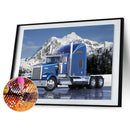 5D DIY Diamond Painting Blue Car Full Drill Rhinestone Mosaic Art Picture Kit
