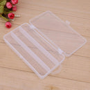 3 Compartments PP Fishing Bait Box Single Layer Fishing Hook Storage Case