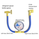 Charge Hose with Gauge for Car Air Conditioning A/C Refrigerant Charging Hose