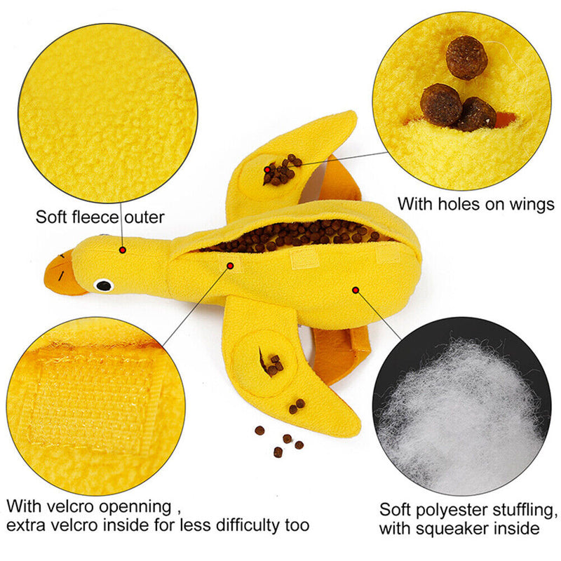 Leakage Food Dog Squeaky Sound Sniffing Training Slow Feed Puzzle Pet Toys