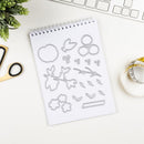 Silicone Peach Flower Seal DIY Stamping Scrapbook Paper Cut This Album Tools