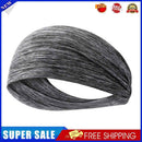 Women Men Elastic Headband Breathable Sweat Absorption Headdress (Blue)