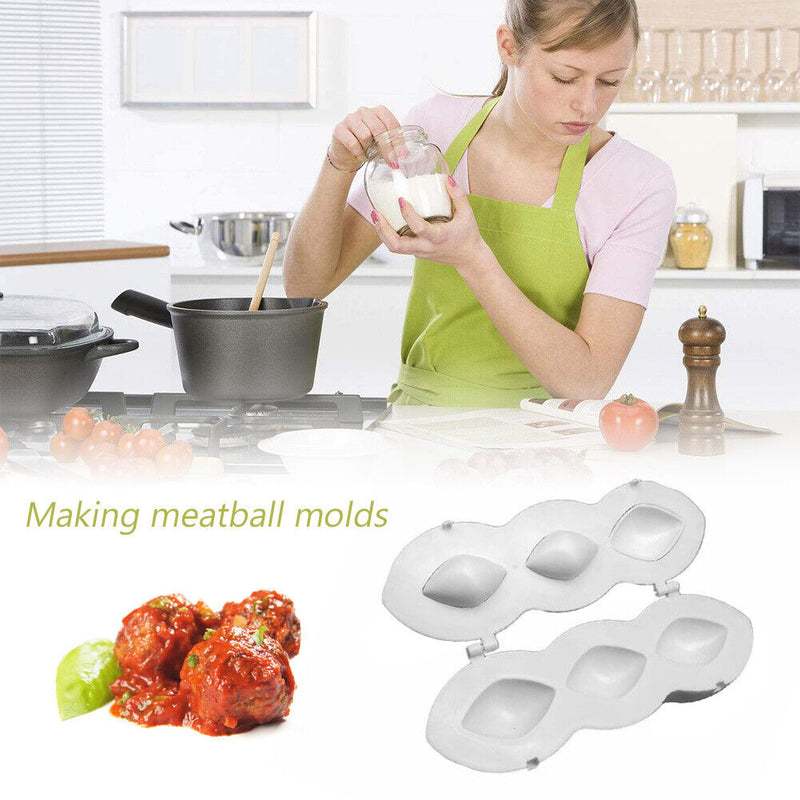 Manual Meatball Maker Rolls Meatloaf Press Mold DIY Meat Pie Kitchen Tools