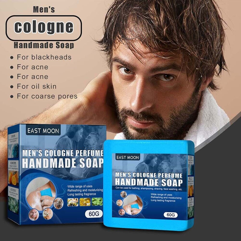 60g Cologne Soap Refreshing Whitening Soap Body Cleansing Scented Soap Bath Soap