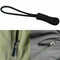 1pcs Schwarz Reißverschlußanhänger Puller Kabel Reißverschlusszipper, I3O4 M1G7