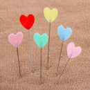 100PCS Craft Mini Head Needles Patchwork Sewing Pin Quilting Love Heart