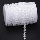 33FT Garland Diamond Acrylic Crystal Bead Curtain Wedding DIY Party Decor